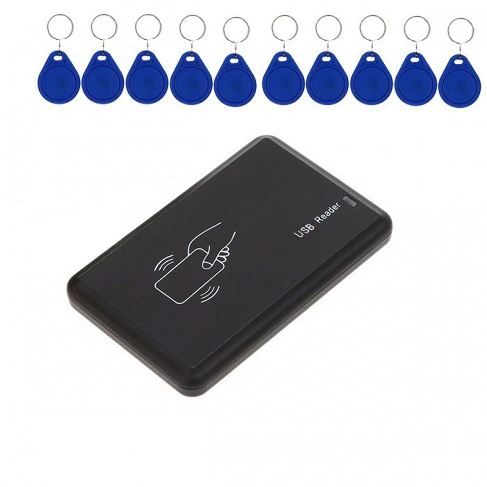 USB Port 125Khz RFID Card Reader EM4100 TK4100 USB Proximity Sensor Smart Card Reader no driver for Access Control System