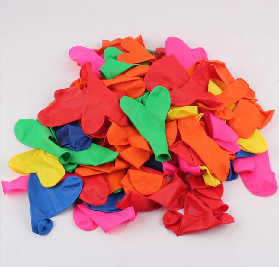 100pcs/lot 12 inch lovely Heart shape Balloon hydrogen heart Balloon for Wedding Decoration Birthday Party Event Party Supplies