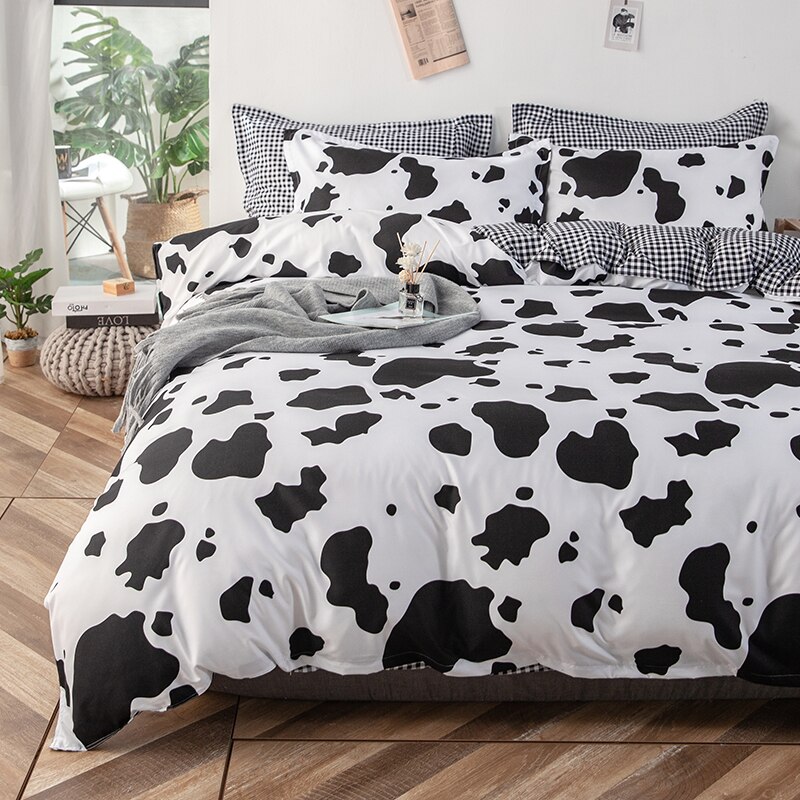 Cow Patterns Print Quilt Covers Set Blend cotton B... – Vicedeal