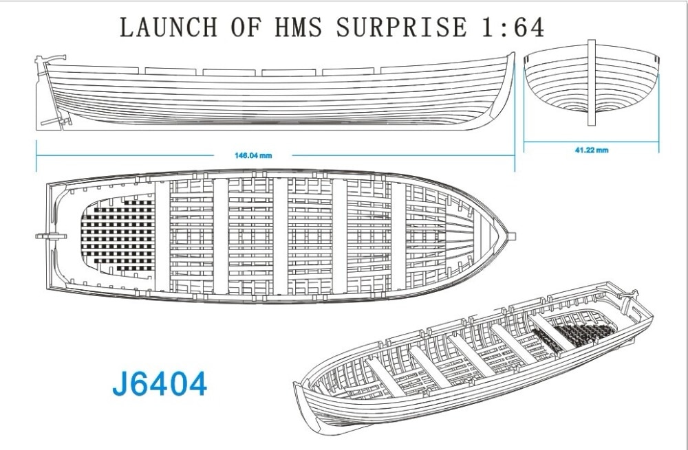 Kit de modelo de bote salvavidas, , escala 1/64