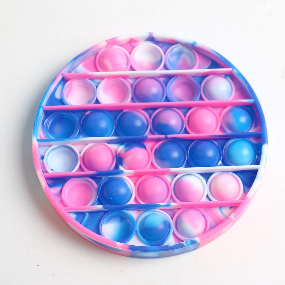 Fidget Toys Anti Stress Push Pop It Bubble Sensory Rainbow Fidget ToyRestore Emotions Stress Reliever Toy for OCD Anxiety: Q