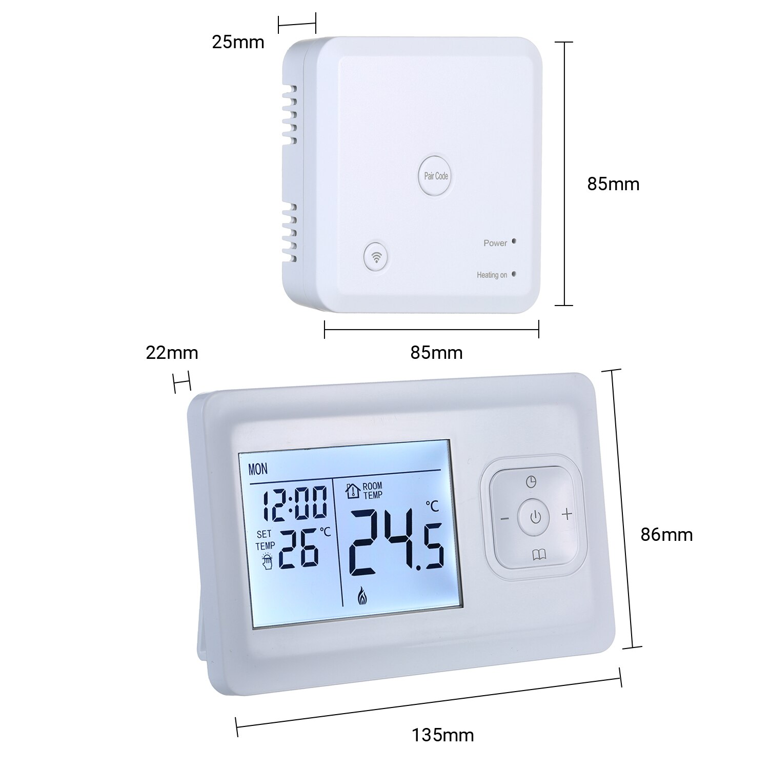 LCD Heating Thermostat Programmable Wall-mounted Furnace Wifi Thermostat Wireless Weekly Water Heating Temperature Controller