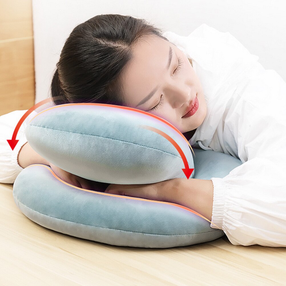 Octopus Hollow Napping Pillow Office Sleepy Pillow Travel Pillow Neck Protection Pillow Back Support Rest Memory Cotton Pillow