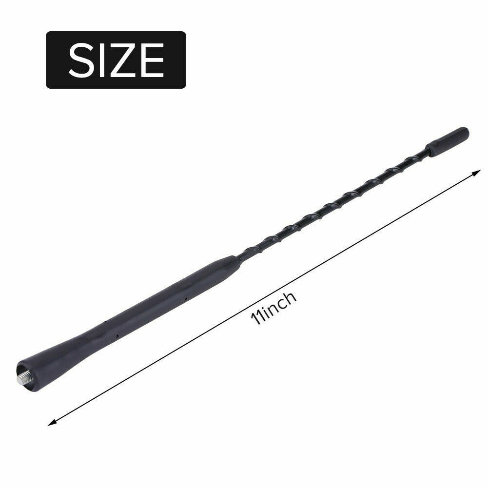 11 inch universele autoantenne, anti-geluid, auto dakmast zweep stereo radioantenne, fm am signaalantenne, versterkte booster