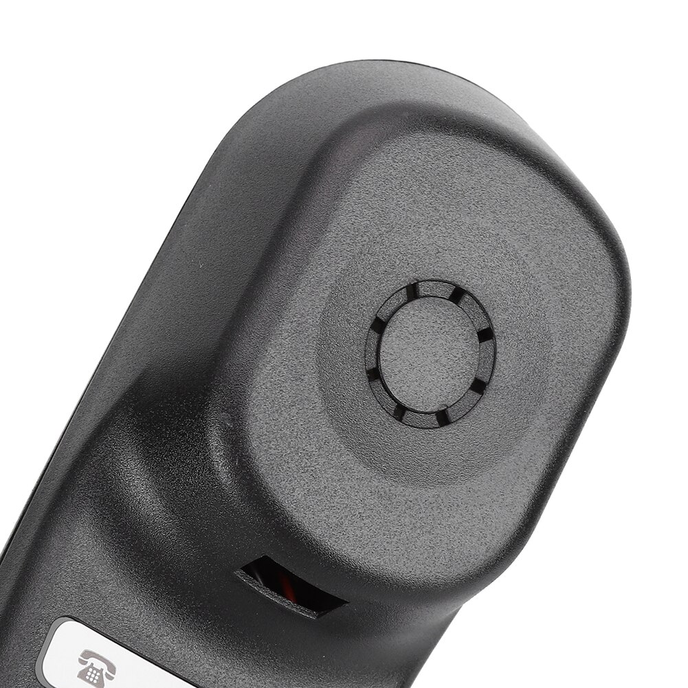 TC-990 ABS Black Table Mountable Wall Hanging Dual Purpose Telephone for Hotel Guest Room Family Elevator Bathroom Telephone.