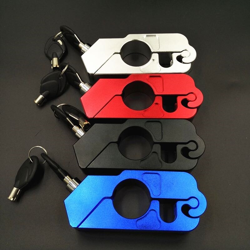 Universal Motorcycle Handle Throttle Grip Security Lock with 2 Keys to Secure a Bike, Scooter, Moped or ATV