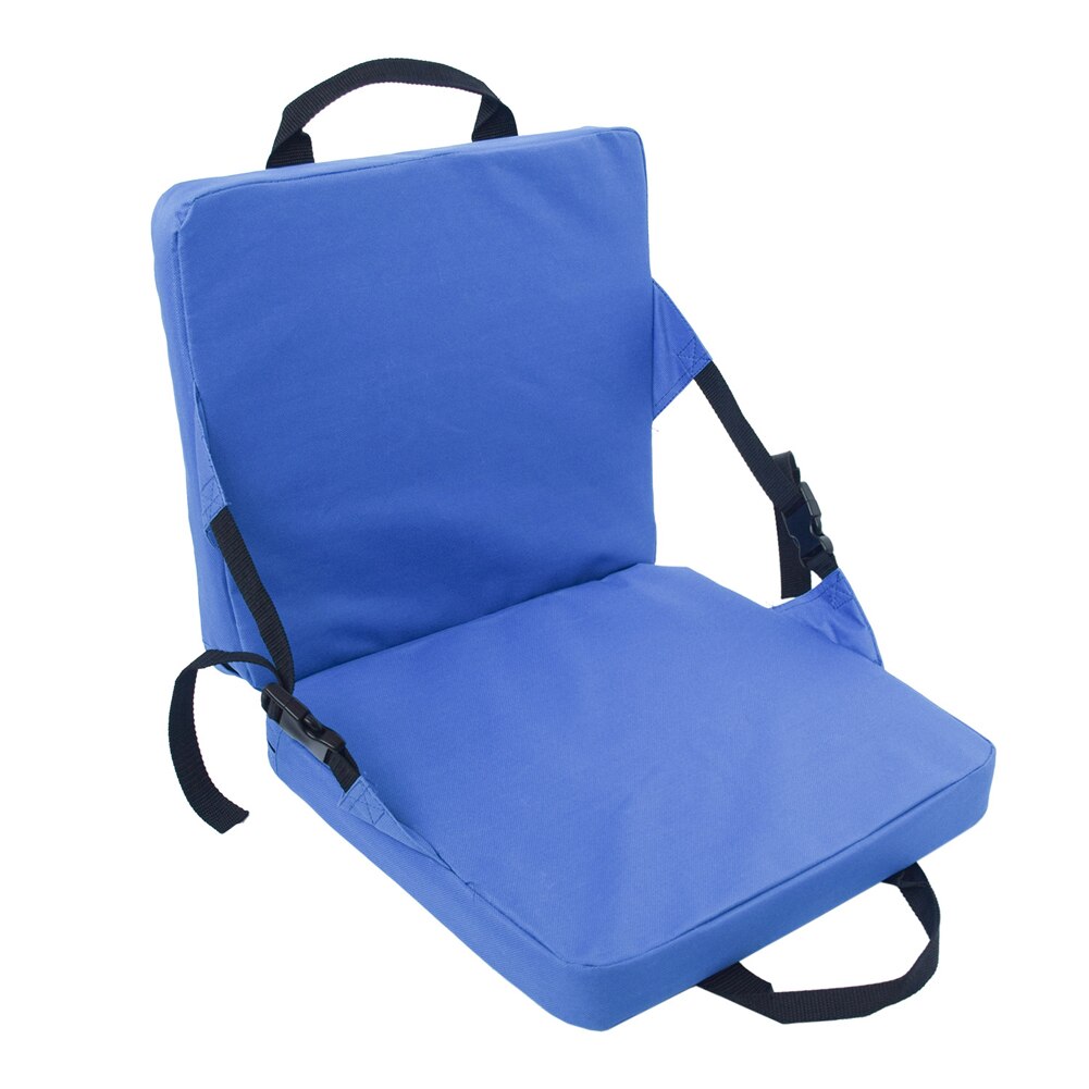 Con respaldo, silla plegable portátil, a prueba de humedad, para exteriores, antideslizante, cojín de playa, hogar, Camping, Picnic, pesca, estadio, asiento Blanqueador