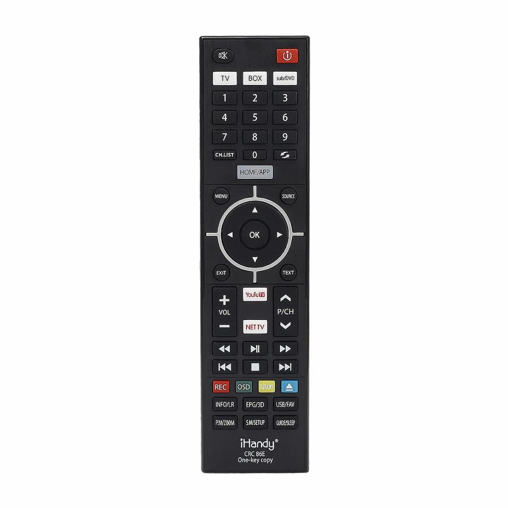 Universal IR Learning Remote Control One Key Copy Functions Use for TV BOX SUB DVD SAT Combinational CRC86E Huayu
