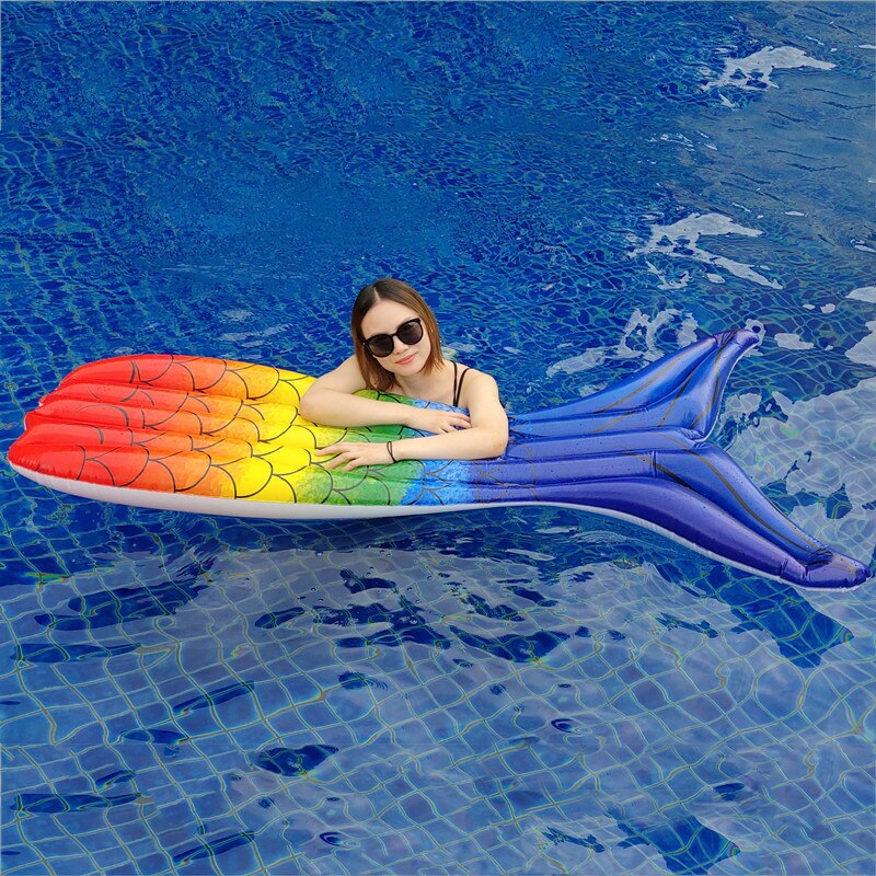 Summer Floating Bed Safety Inflatable Lounge Mattress Water Floating Mattress Boat Swimming Pool Party Party Photo Accessories: Default Title