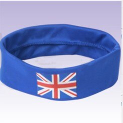 Fascia Bandiera Stampato In Poliestere Hairband di Calcio di gioco del Calcio di Ventole Cheerleading Souvenir 2: O1