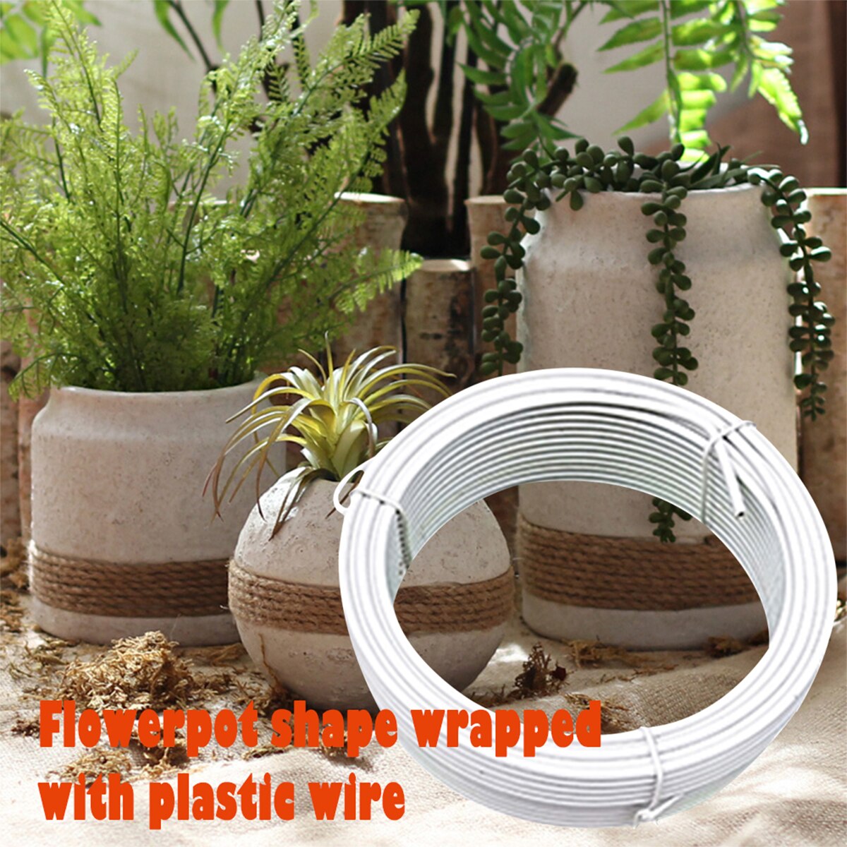Home Garden Iron Wire loop Multifunction Wire Gardening Flower Twist Craft Winding DIY Home Use Plant Shape Wire Tool Decoration