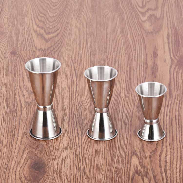 3 Size Rvs Bar Jigger Cocktail Barman Drinken Mengen Meten Liquor Bar Party Favor 3 stks/partij DEC281: SML