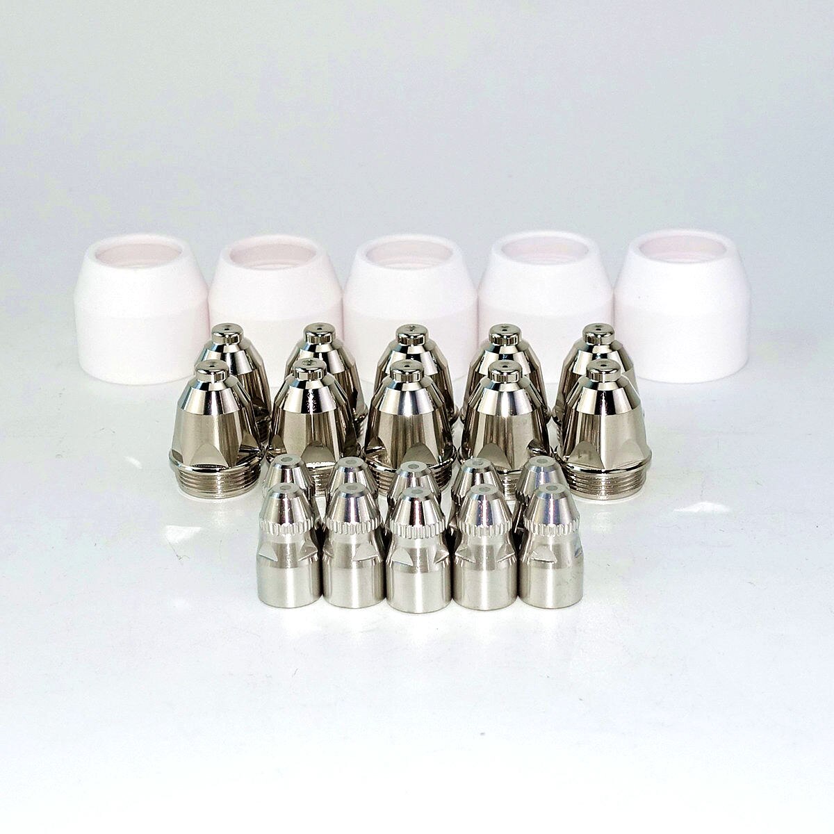 P80 plasma skærebrænder forbrugsmateriale 25 stk, plasma brænder skjold kop spids elektrode dyse