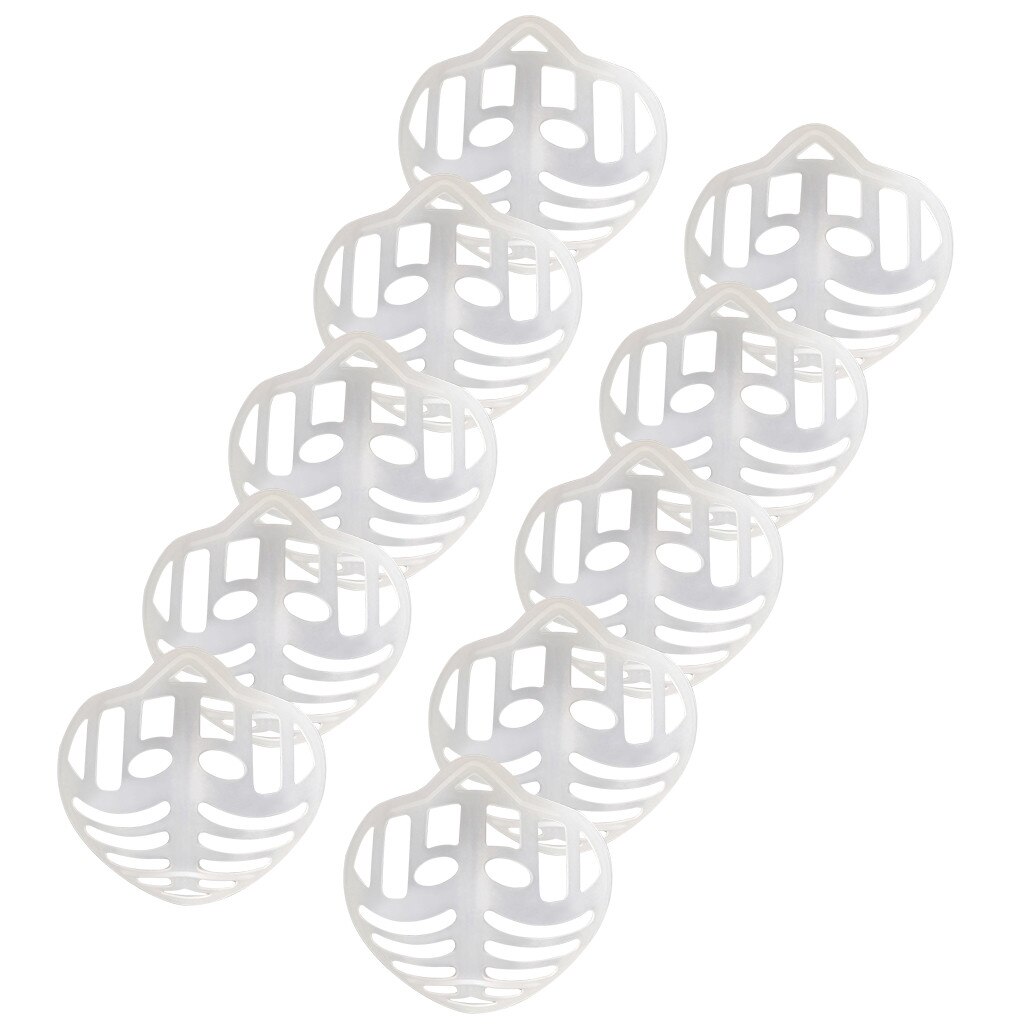Support pour masques buccaux 3D en Silicone, 5/10/15/20/30/40/50 pièces, aide à respirer et augmente l'espace pour augmenter la respiration: A
