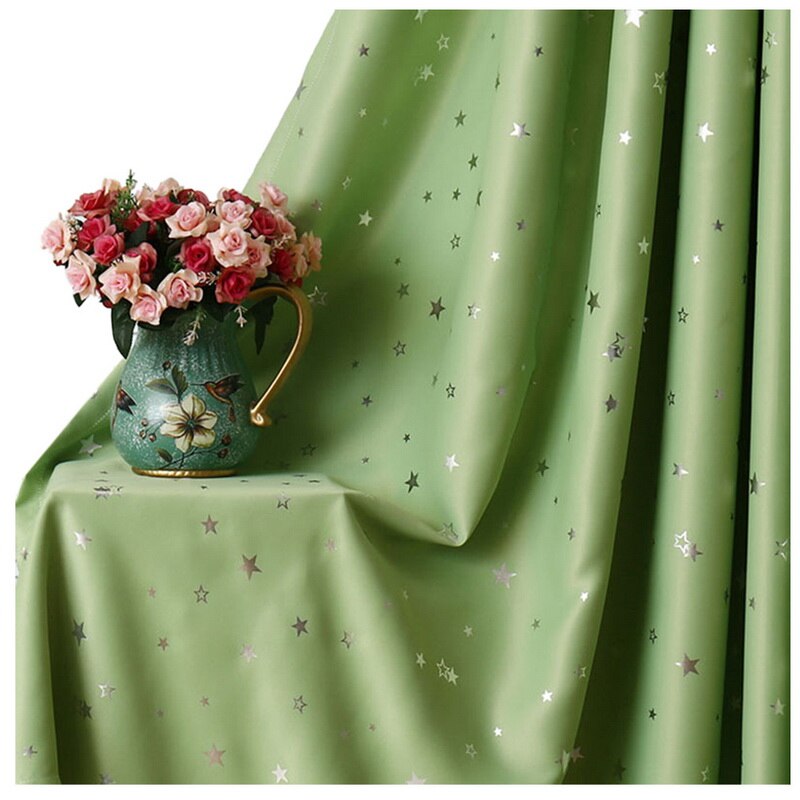 Cortinas opacas de tela gruesa de 100x130cm para sala de estar, cocina, cortinas largas, modernas, para dormitorio: green
