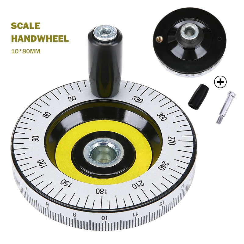 80mm Revolving Milling Machine Lathe Handwheel For Solid Bakelite Hand Wheel Scale Handwheel Machinery Accessaries