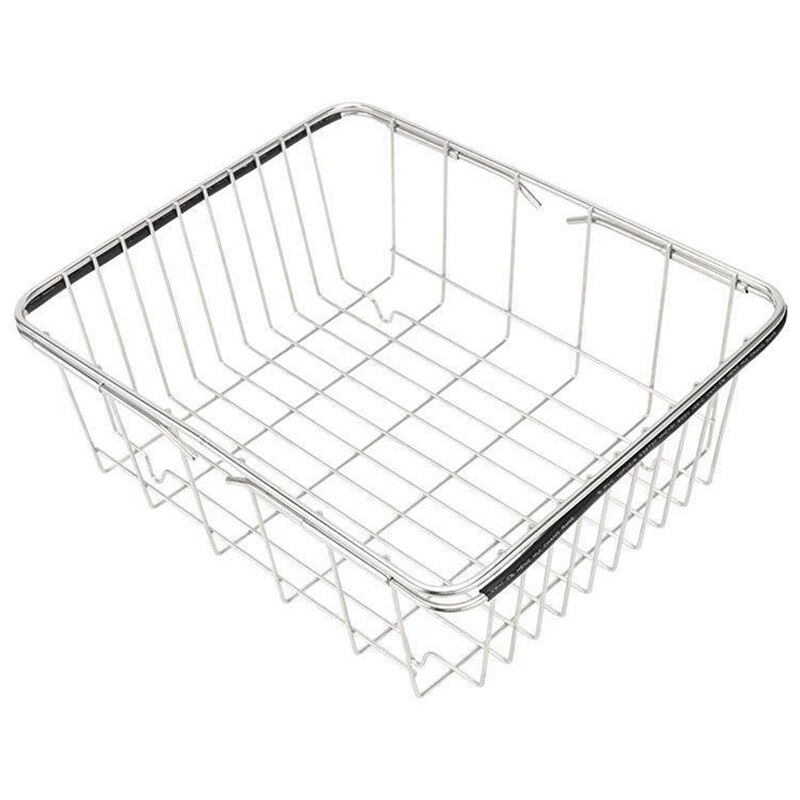 Deep & Large Dish Drying Rack Expandable Dishes Drainer over the Sink Adjustable Arms Dish Drainer,Dish Rack in Sink: Default Title