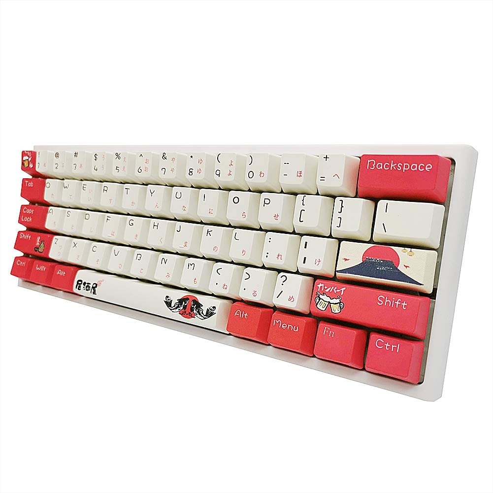 108-key Mechanical Keyboard Keycap Sublimation PBT Izakaya Keycap OEM Standard Cross Shaft Does Not Decolorize for Cherry Mx