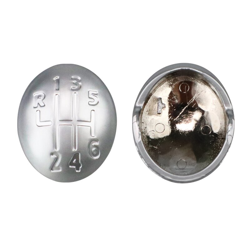 Pomello del Cambio auto Della Protezione Della Copertura 5/6 di Velocità Del Cambio Leva Del Cambio Testa Copertura per Renault Clio Twingo scenico Megane II 1996-2011 Accessori per auto: argento-6 Speed