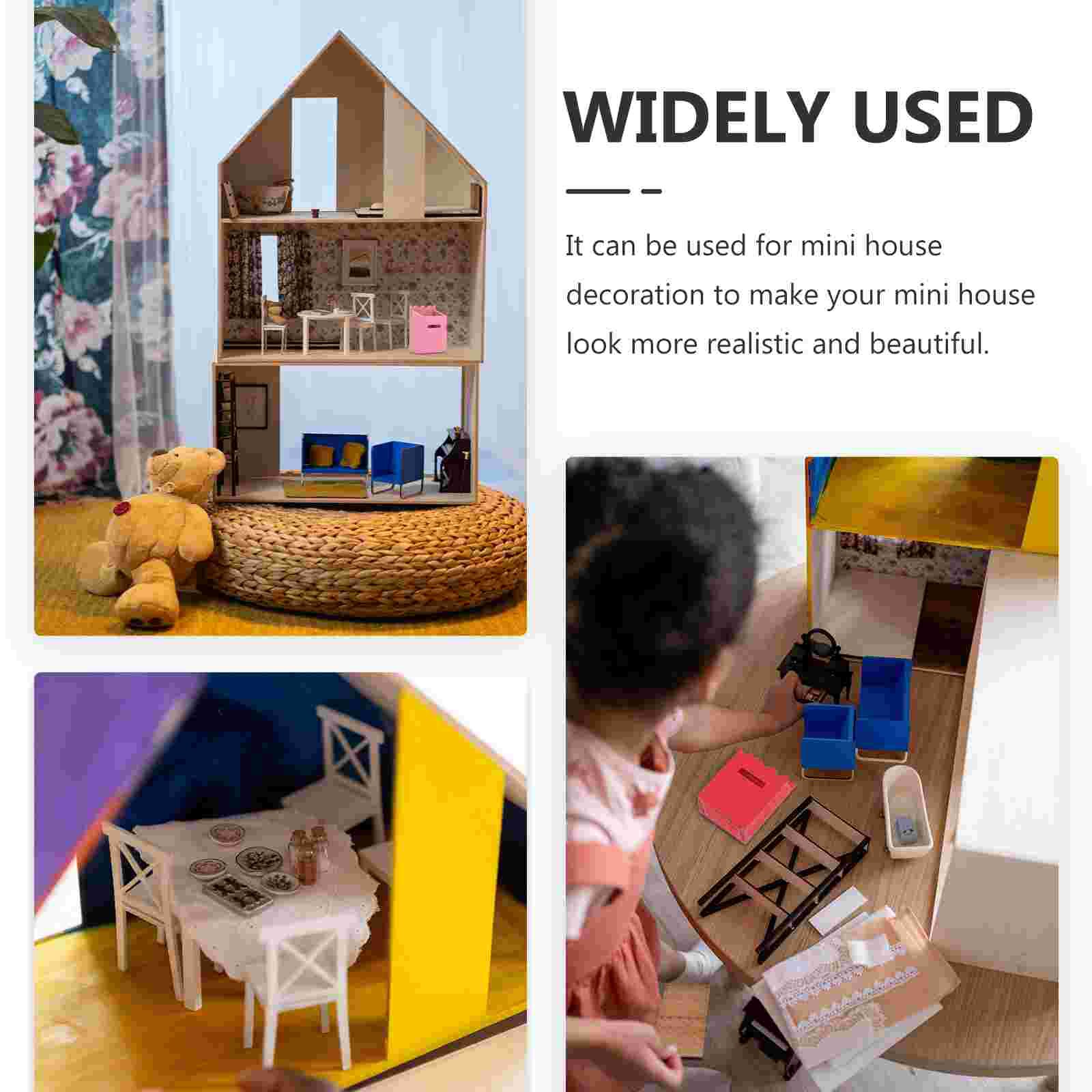 Décorations de Mini maison adorables 2 pièces, modèles de Mini boîte aux lettres, décorations de scène de Mini maison