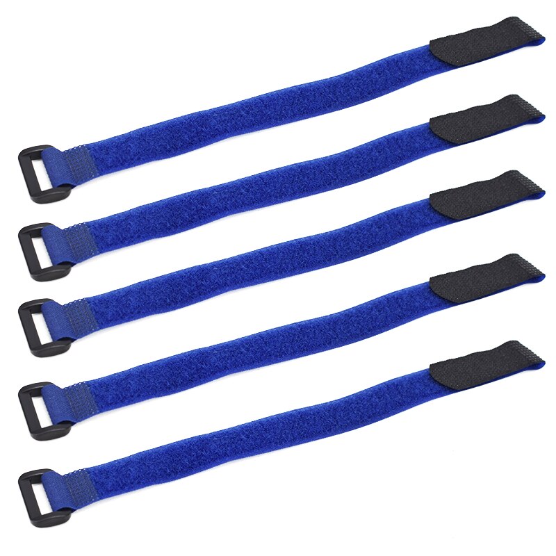 5pcs Bicycle Handlebar Strap Holder Cycling Flashlight Tie Rope Bandages Universal Nylon Sticky Tie Fixed Items Bike accessories: 20X300mm blue