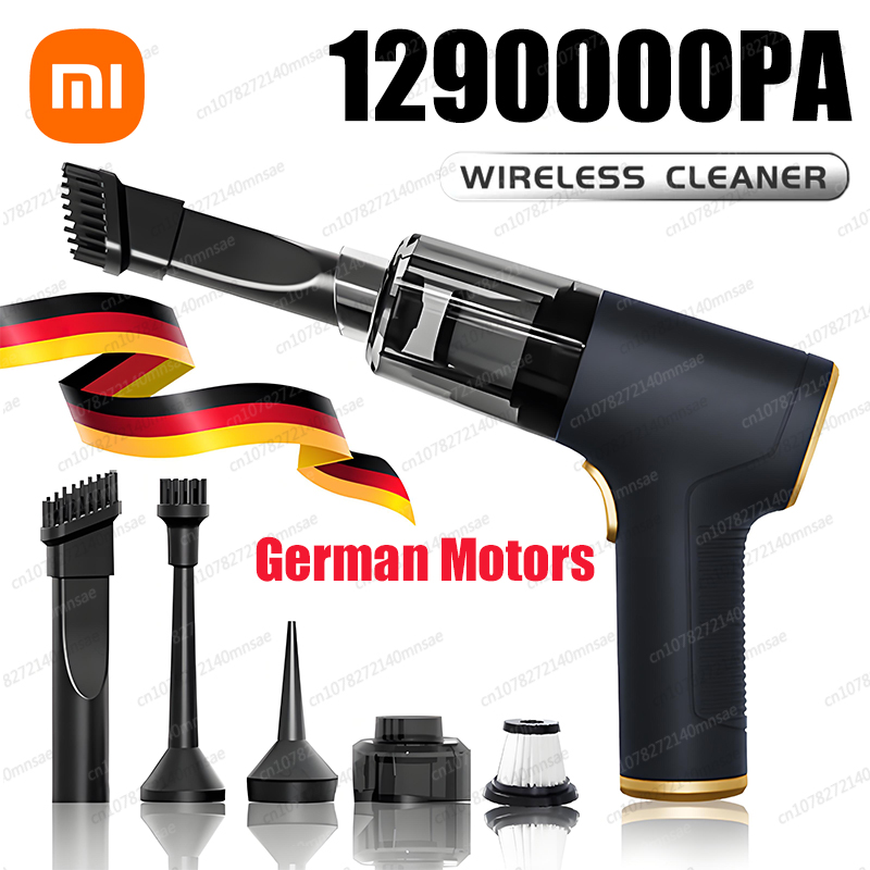 Xiaomi 1290000 Aspiradora potente PA, Mini aspiradora portátil inalámbrica para coche, electrodoméstico, aspiradora de mano para coche