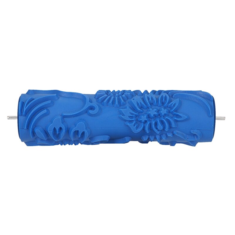 7Inch 3D Rubber Wall Decorative Painting Roller, Patterned Roller Wall Decoration Tools Without Handle Grip, Rose Roller: 131c