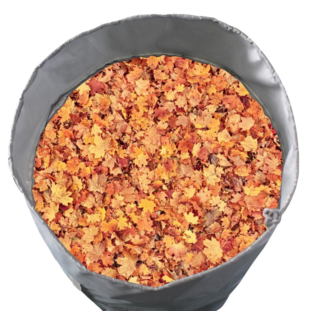 30L Garden Waste Bags Waterproof PE Coating Heavy Duty Clothing Bag Reusable Collapsible Yard Garage Waste Container/Leaves Bin