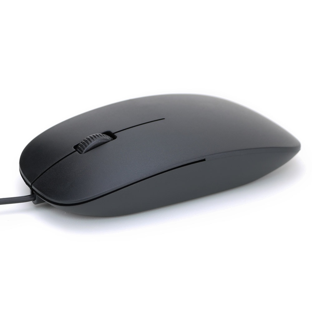 Ratón óptico 3D ultrafino para videojuegos, ratón USB de Gaming con cable, 3 botones, 1200DPI, para PC, portátil y ordenador de escritorio