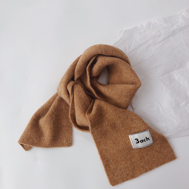 Autunno inverno bambini ragazzi ragazze sciarpa morbido caldo imitazione Cashmere fazzoletto da collo sciarpe per bambini 13 colori: CAMEL