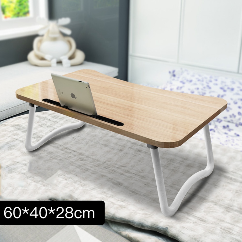 Support de Table de bureau pliable de bureau d'ordinateur Portable pour ordinateur Portable, pour ordinateur Portable, plateau de lit tout-5, 60x40cm