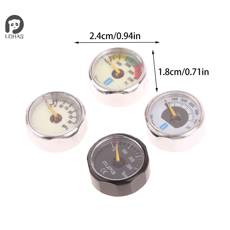 Luft mini mikro trykkmåler manometer | gjenger  m10 m8 | 5 mpa 10 mpa 20 mpa 30 mpa 35 mpa 40 mpa 300 bar 3500 psi 5000 psi 6000 psi