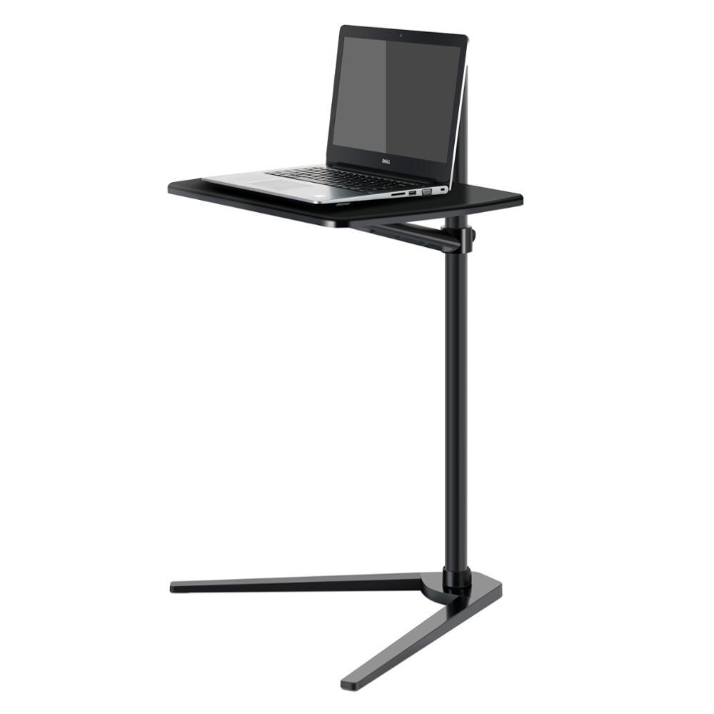 Soporte de suelo para ordenador 3 en 1, multifunción, UP-8T, para todos los portátiles/tabletas/Smartphone, altura/ángulo ajustable, con bandeja para ratón: UP-8T-BLACK
