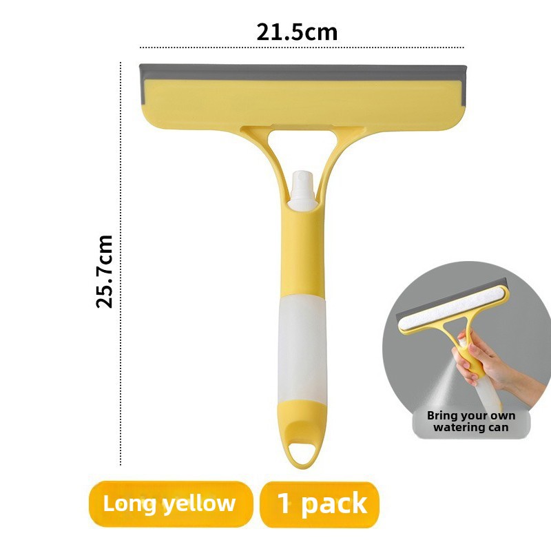 Tergicristallo per doccia in silicone 3 in 1 Tergicristallo per finestre a spruzzo manuale con ugello Annaffiatoio Strumento per la pulizia del vetro dello specchio del bagno: Grigio scuro