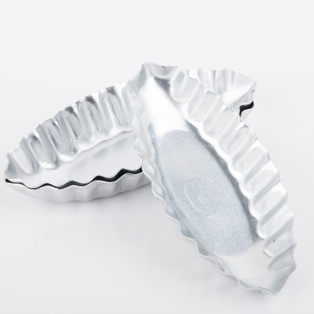 4 st båtform aluminiumform för äggtårtor kakor buscuit frukt tårtformar gör-det-själv kök bageri bakverk bakverktyg