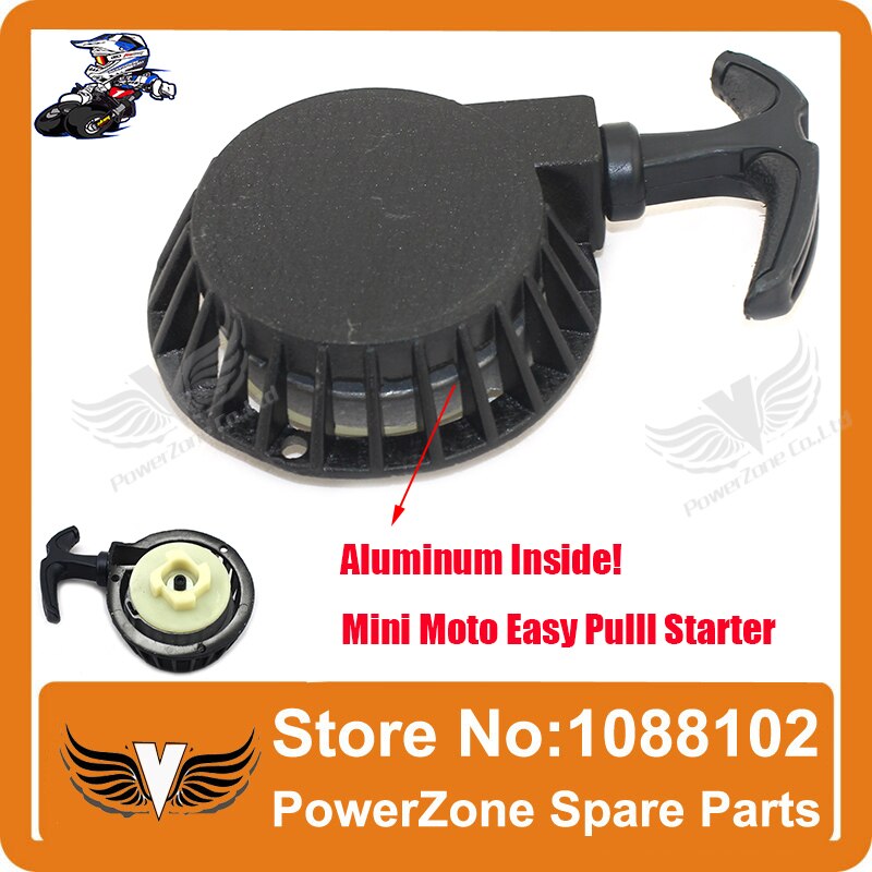 Aluminum Alloy Pull starter Easy to Pull Fit 47cc 49cc 2 Stoke Mini Dirt Pocket Pit Bike Moto ATV Quad