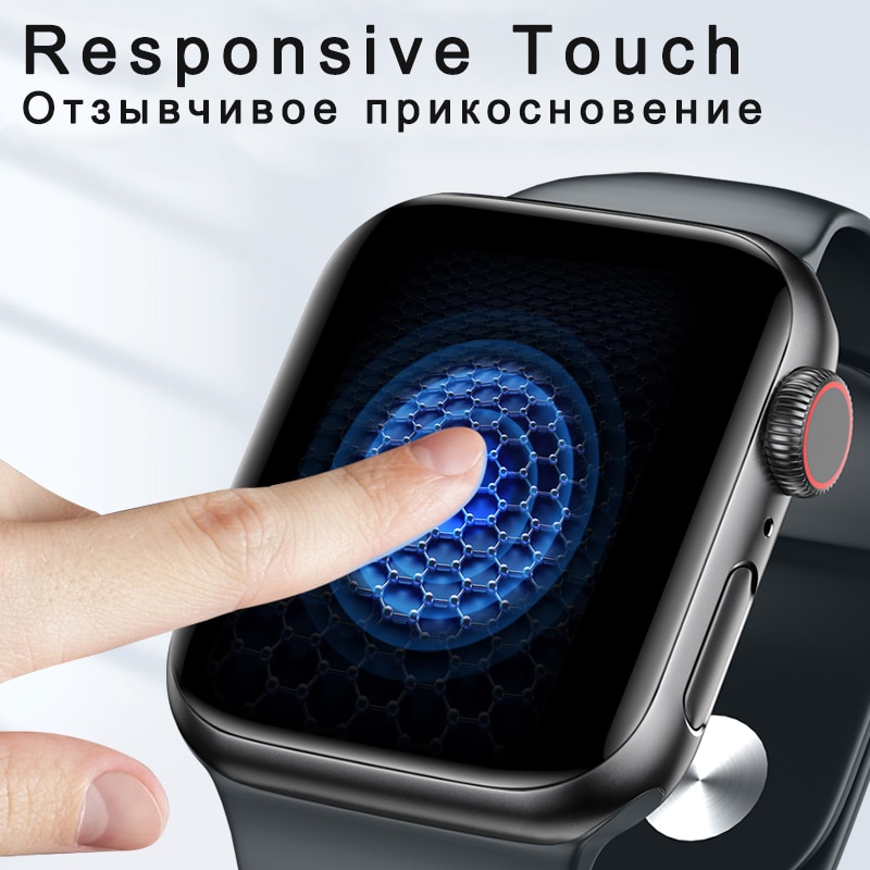 Protector de pantalla completo de hidrogel para Apple Watch Series SE 6 5 4 2, película protectora para 38mm, 42mm, 40mm, 44mm, sin vidrio templado