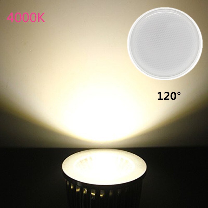 GU10 MR16 LED-lamp Spotlight 12V 110V 220V Natuurlijk licht Natuurwit 4000k Koel wit 6500k Warm wit 3000k Dimbare COB-lamp: Marineblauw / Rood