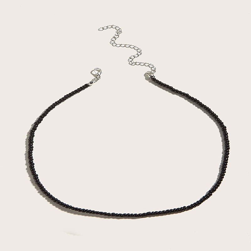 ketting sieraden necklace Zwarte Kleine Ronde Kraal Ketting Ketting Voor Vrouwen Verstelbare Ketting Ketting Mode-sieraden Collares Para Mujer Collares: Style 8