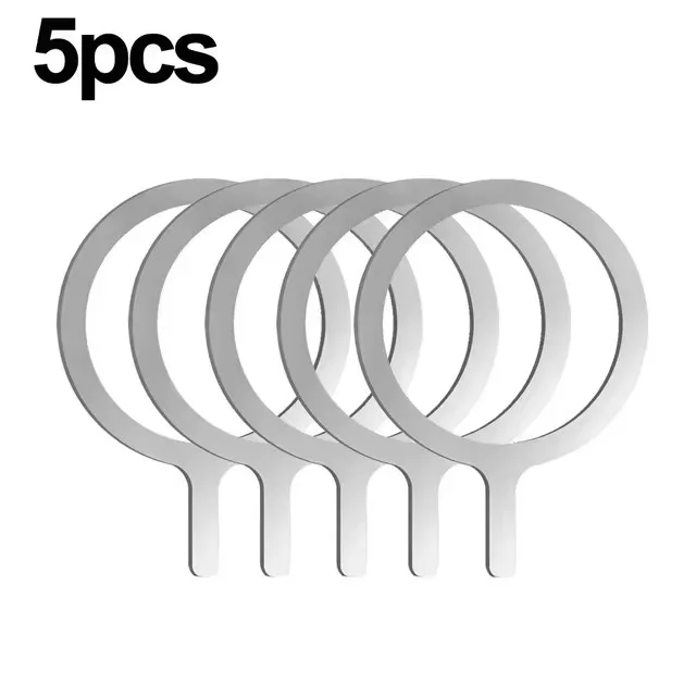 Anneau adaptateur magnétique autocollant magnétique universel, adapté à Magsafe IPhone, chargement sans fil, anneau rond en plaque métallique pour téléphone portable: PU ciel