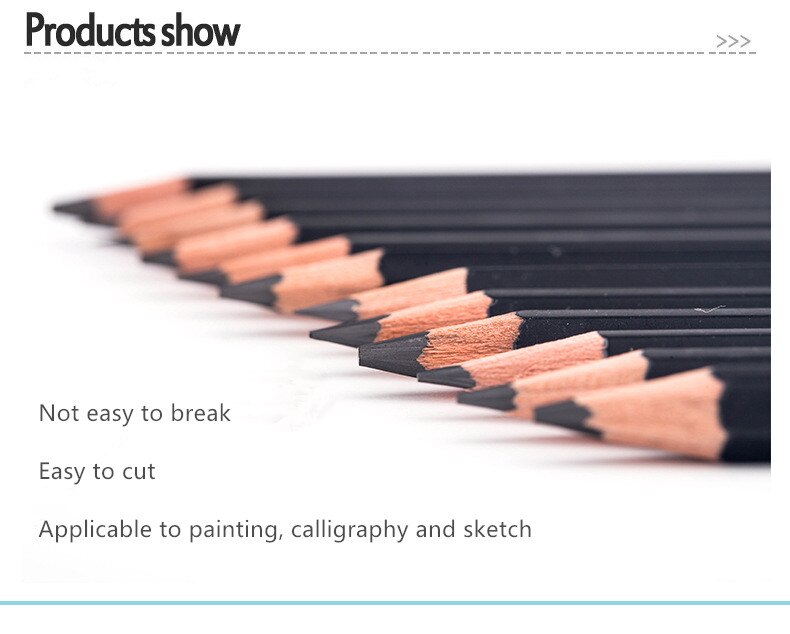 12 Pieces 6H-10B Drawing Sketching Pencil Set Graphite Pencils for Beginners &amp; Pro Artists