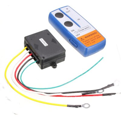 Cabrestante inalámbrico de 12V para coche, Control remoto eléctrico con juego de transmisor Manual, Kit de remolque para camión, ATV, SUV: 12V