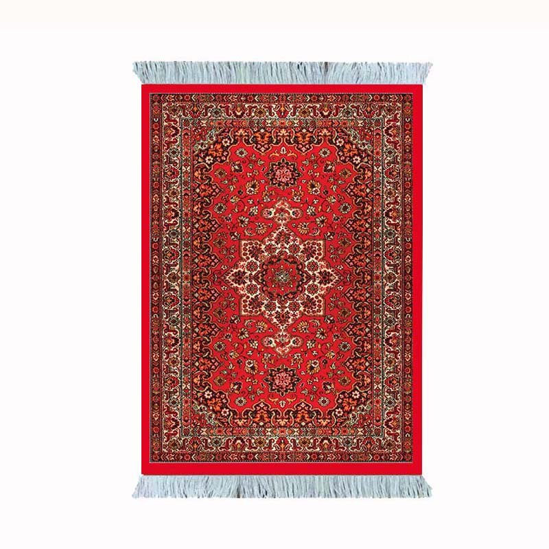 MRGLZY Mini Carpet Persian Weaving Pad Mouse Pad Carpet Big Pattern Cup with Side Home Office Desk Decoration Craft Retro Style: 280X180X3MM-4