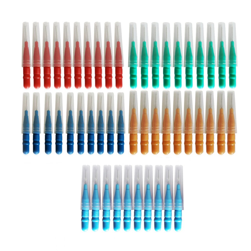 60Pcs Interdentale Borstel Dental Floss Tanden Borstel Dental Oral Care Tools Tandenstoker Tanden Borstel Oral Care Tool