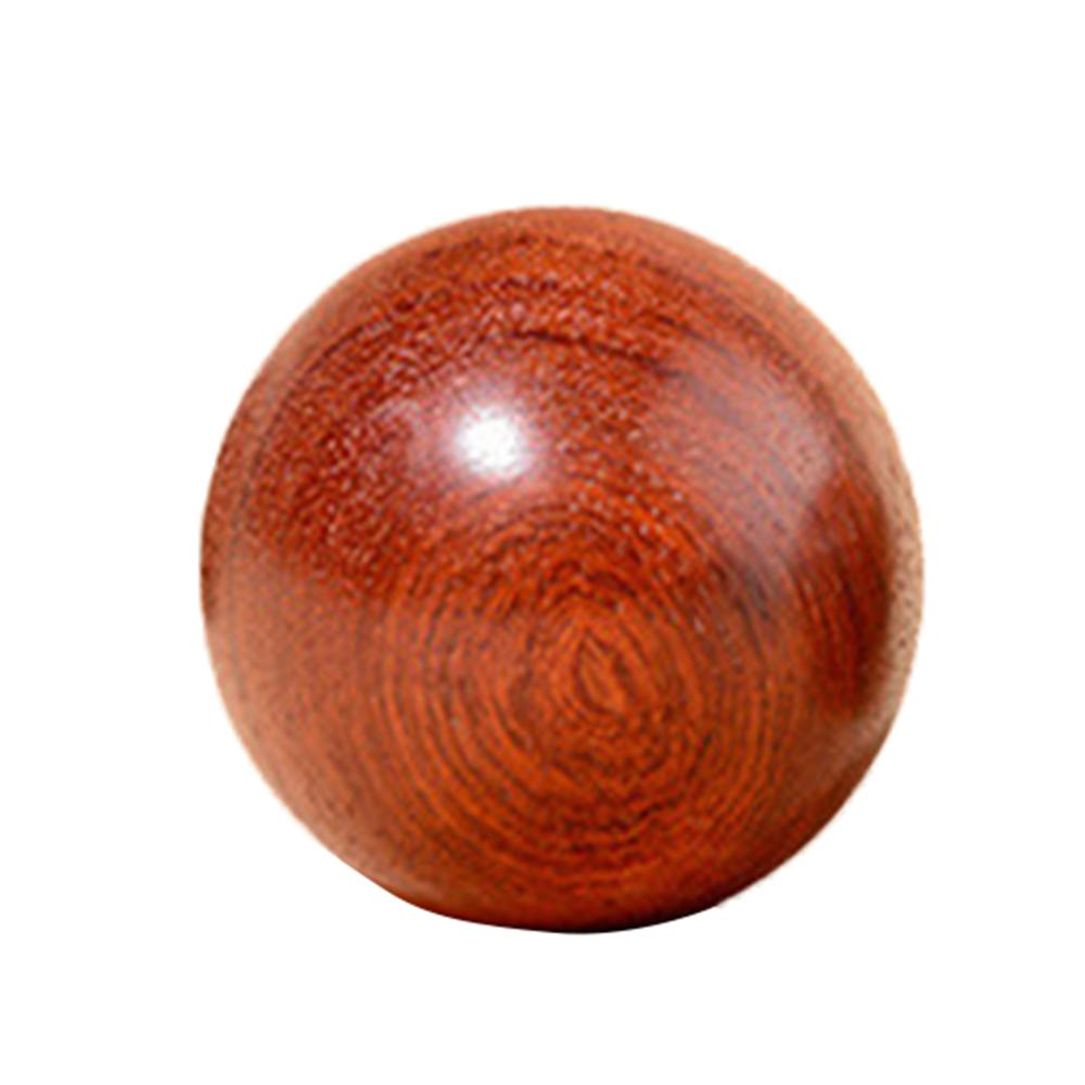 Mini træ fitness bold massage håndbold sundhed meditation øvelse stress relief baoding bolde hånd afslapning håndværk: Sort