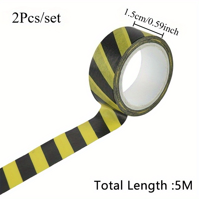 2/4/5Pcs DIY Railway Road Tape Traffic Sticker Adhesive Intelligence Route Mark Safety Education Study Road Signs Tool: Orange