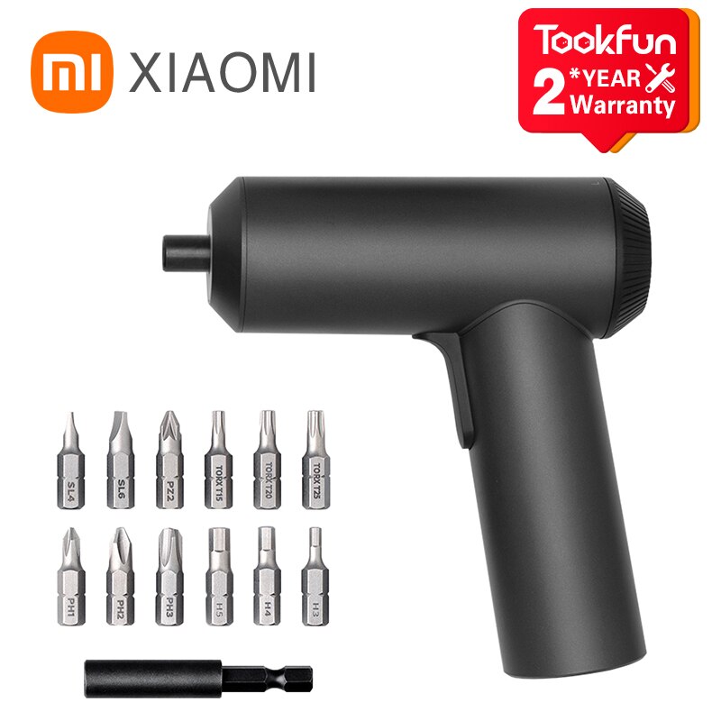 Oryginalny Xiaomi Mijia wkrętak elektryczny 5N.m wysoki za chwilę obrotowy bezprzewodowy 2000mAh baterii doprowadziło światła S2 stal fragment narzędzia robić naprawy domu