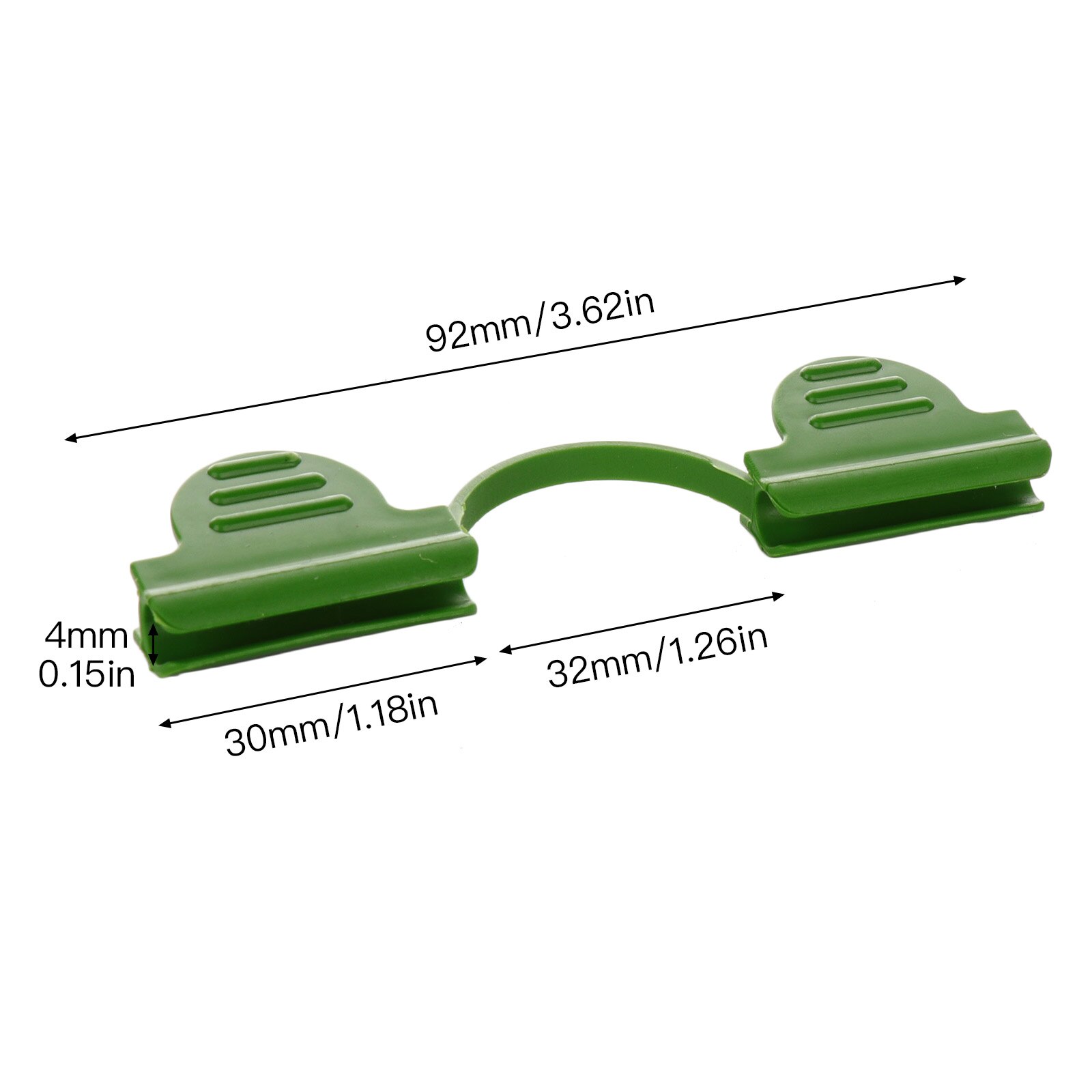 Morsetti per tubi per serre PE 11-20MM serra rete verde Tunnel clip a cerchio supporto per pilastro da giardino accessori per reti da giardino: A4 4mm