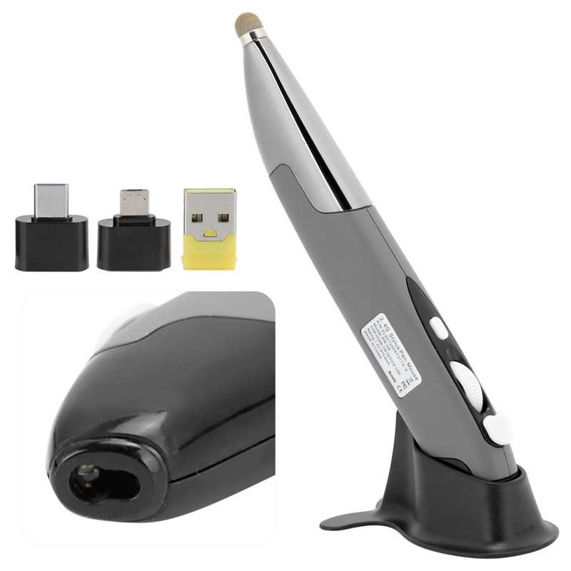 Trådlös penna mus pr -06 abs penna mus ergonomiskt 3 -hastighet för datorer smarta tv -mobiltelefoner bärbar dator