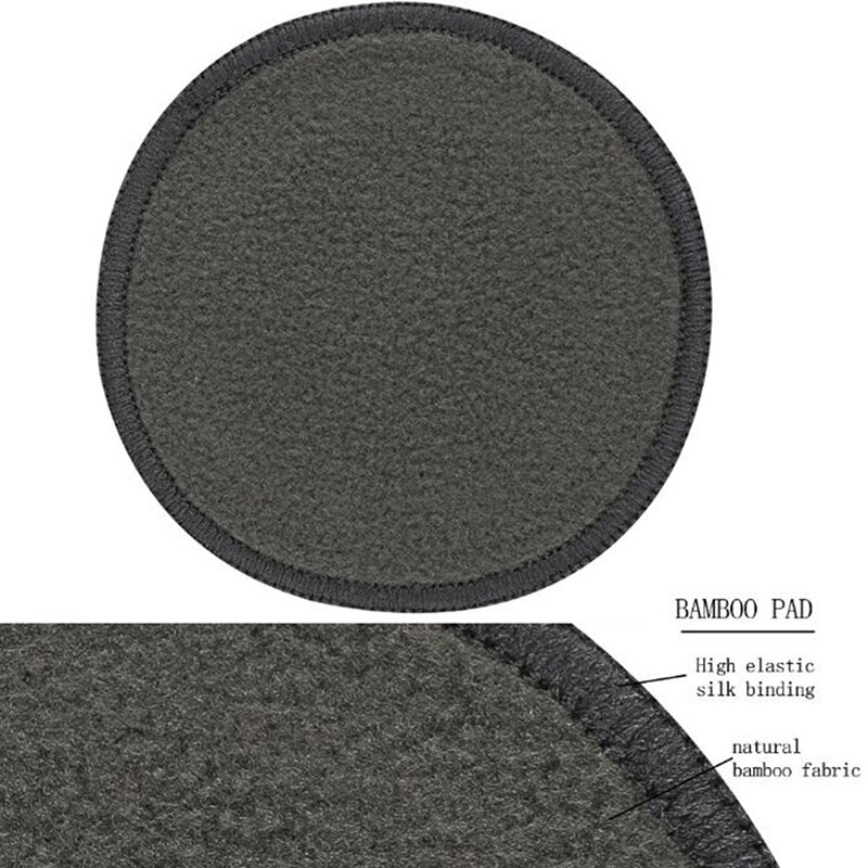 1Pcs Double Sided Makeup Sponge Soft Fiber Lazy Makeup Remover Puff Easy to Use Facial Wash Puff Beauty Make Up Remover Tools: BK